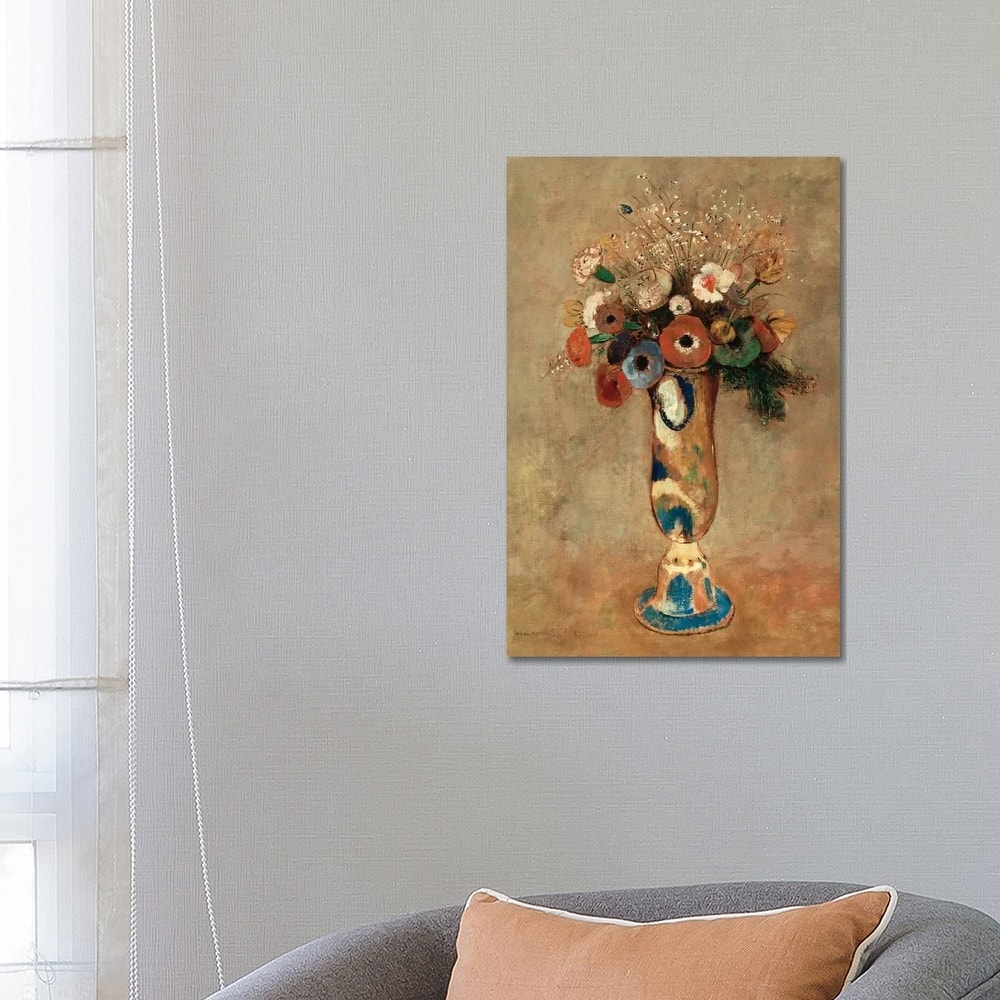 iCanvas "Vase of Flowers, 1912 " by Odilon Redon Canvas Print