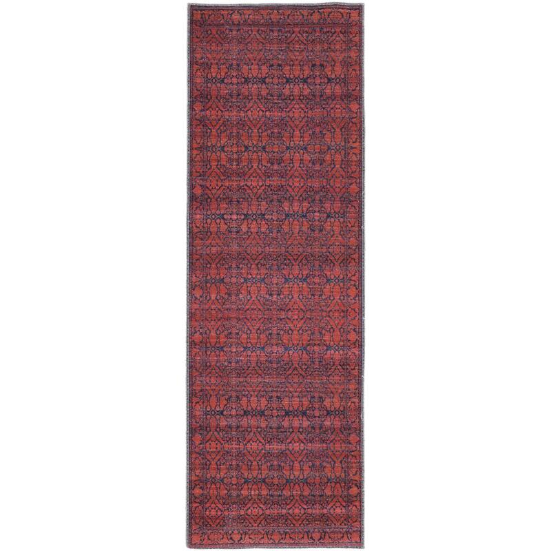 Welch Oriental Pink/Blue Area Rug