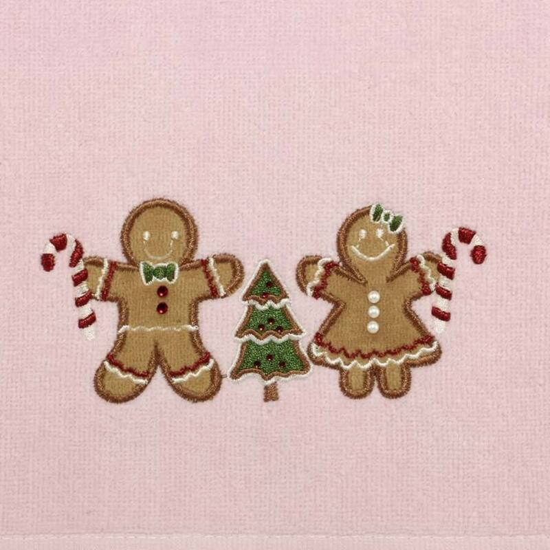 Avanti Gingerbread People 2-Pack Hand Towel Set