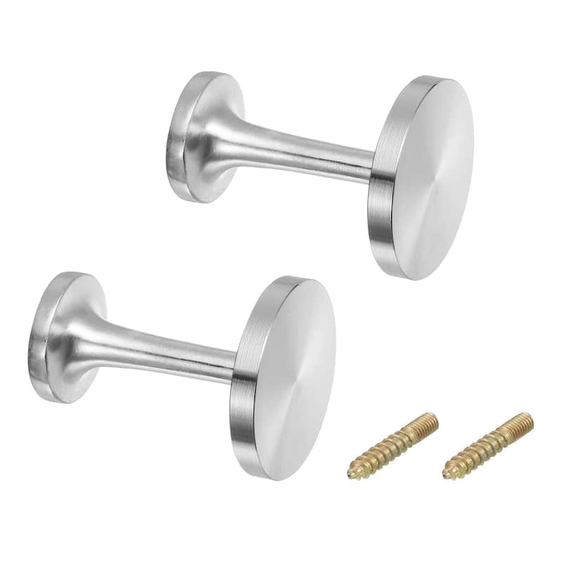 2Pcs Aluminum Alloy Wall Mounted Curtain Holdback Drapery Holder Hooks