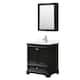 Option Dark Espresso / White Quartz Top / Polished Chrome