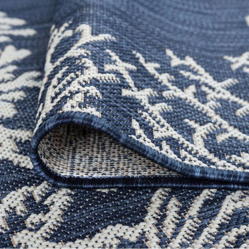 Exo Coastal Graphic Print Indoor/Outdoor Area Rug