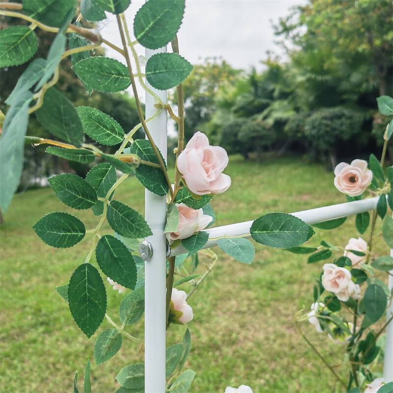 Metal Garden Arch Trellis,Adjustable Arbor Trellis