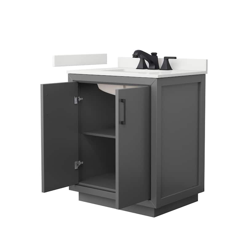 Wyndham Collection WCF111130S-QTZ-US3MXX Icon 30" Free Standing Single