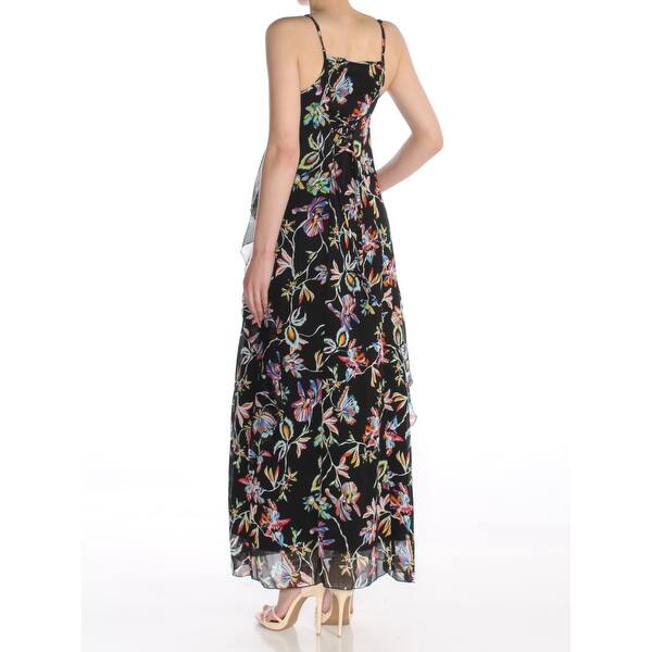 Shop Bar Iii Black Spaghetti Strap Maxi Sheath Dress Size 2xs