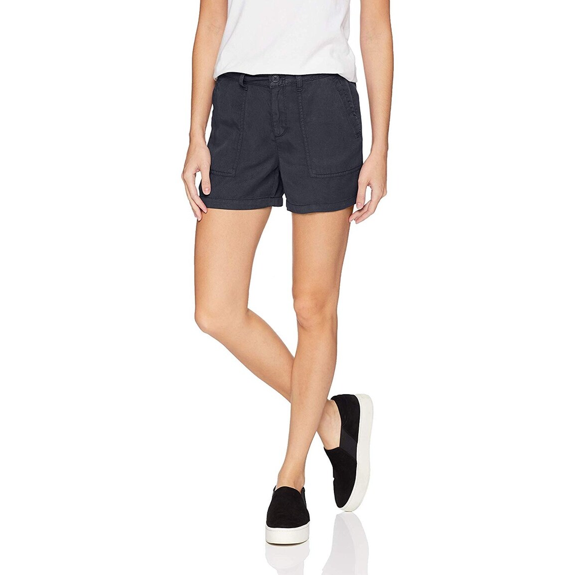Shop Brand - Daily Ritual Women's Tencel Patch-Pocket Short, Navy, 8 - On  Sale - Overstock - 31973016