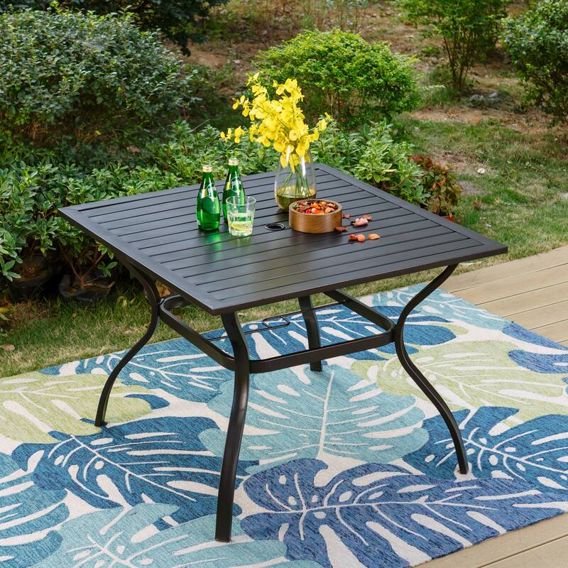 5-Piece Metal E-coating Patio Dining Set