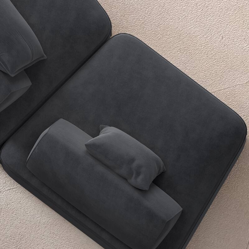 Luxury Oversized Modular Sectional Sofa,139" Chenille Upholstered Couch with Removable Backrests, Convertible Chaise Lounge