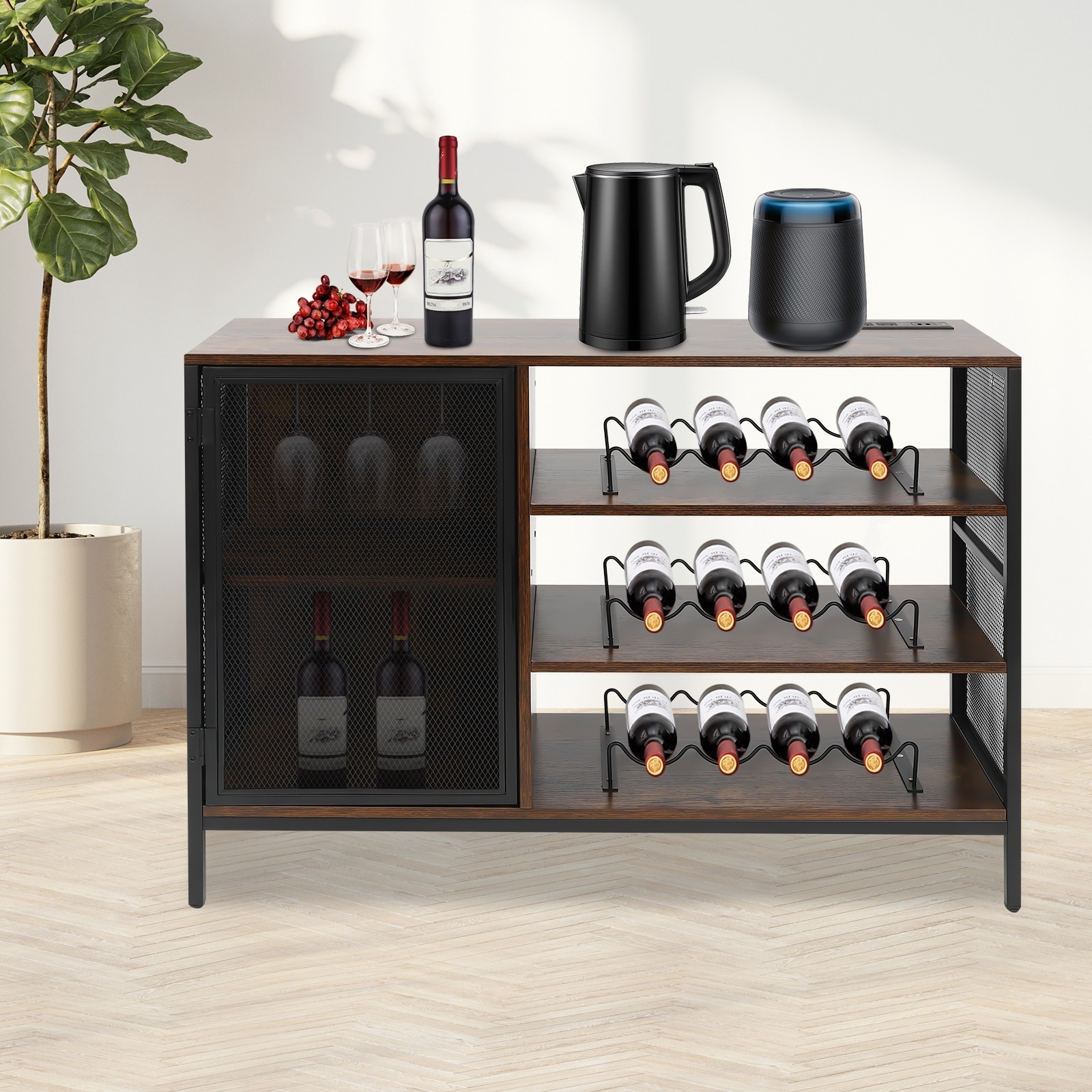 Built in wine rack cabinet sales