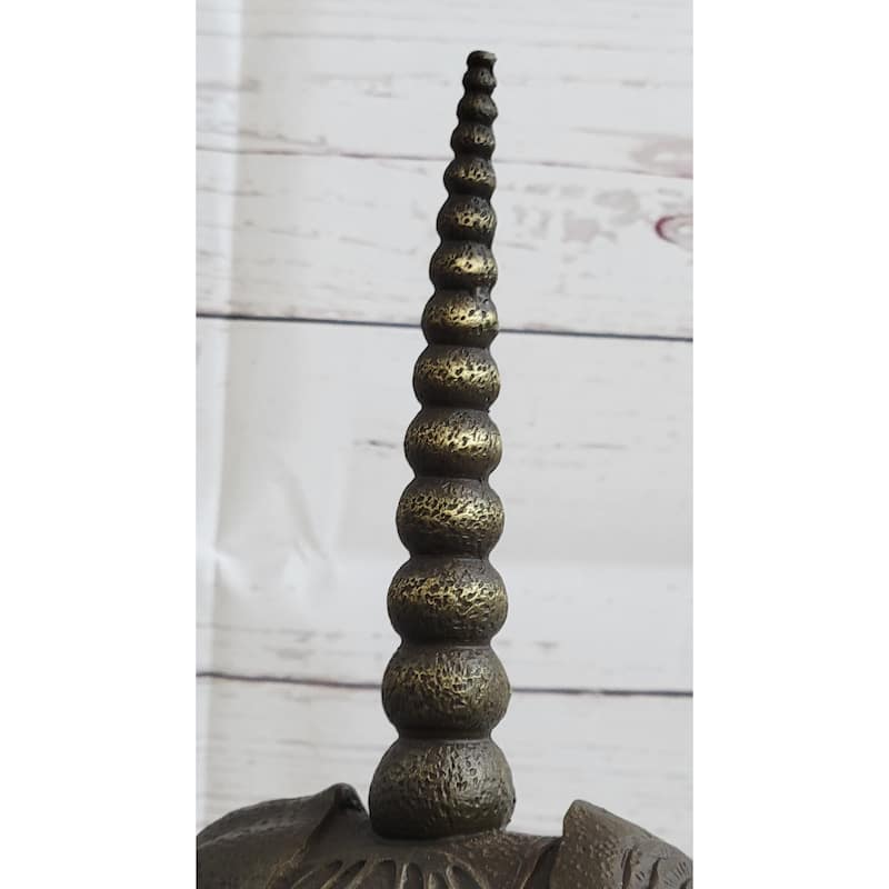 Salvador Dali Cosmic Rhinoceros Surreal Rhino Bronze Sculpture Statue On Marble Base
