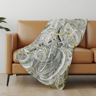 Premium Machine Washable ASB57 Abstract Modern Sherpa Throw Blanket