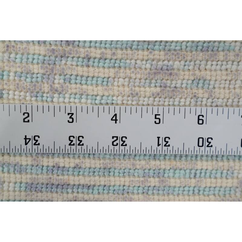 Hand Knotted Oriental Viscose Silk Carpet Modern Abstract Purples Abstract Area Rug - 4' 0'' X 2' 0''