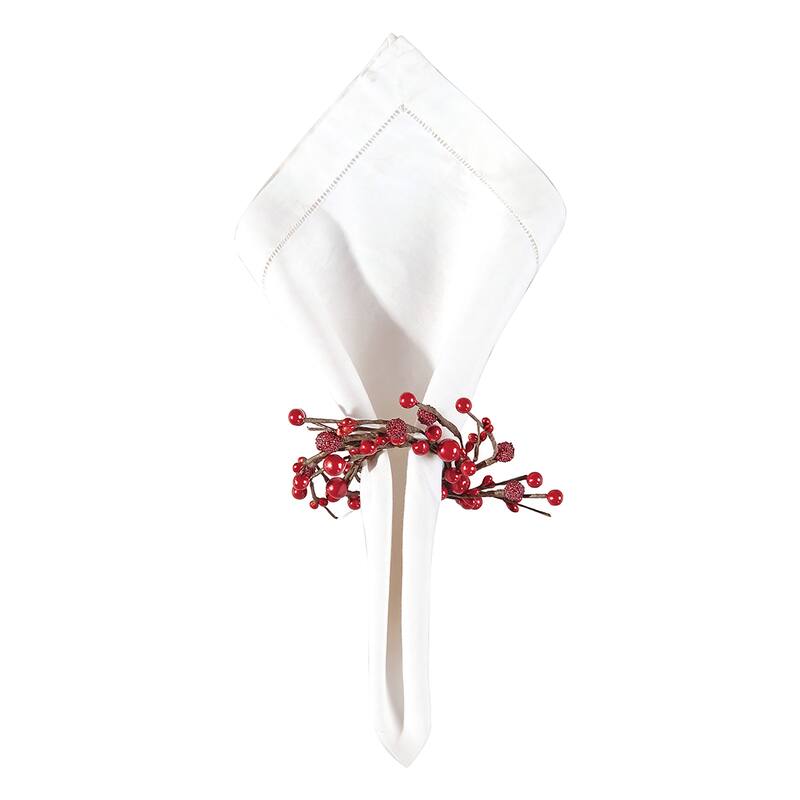 Berries Wreath Napkin Ring Set of 6 - Set of 6