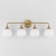 preview thumbnail 11 of 9, Maxim 21224MR Neve 4 Light 31" Wide Bath Vanity Light