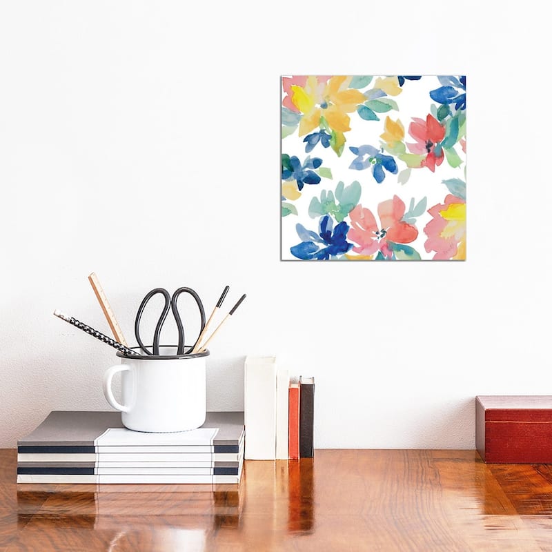 iCanvas "Spring Flowers I" by Lanie Loreth Canvas Print - 12x12x1.5