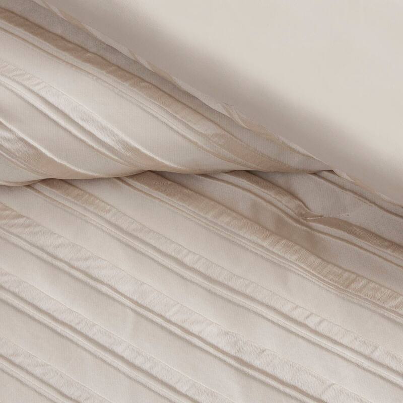 7 PCS Queen Comforter Set Beige