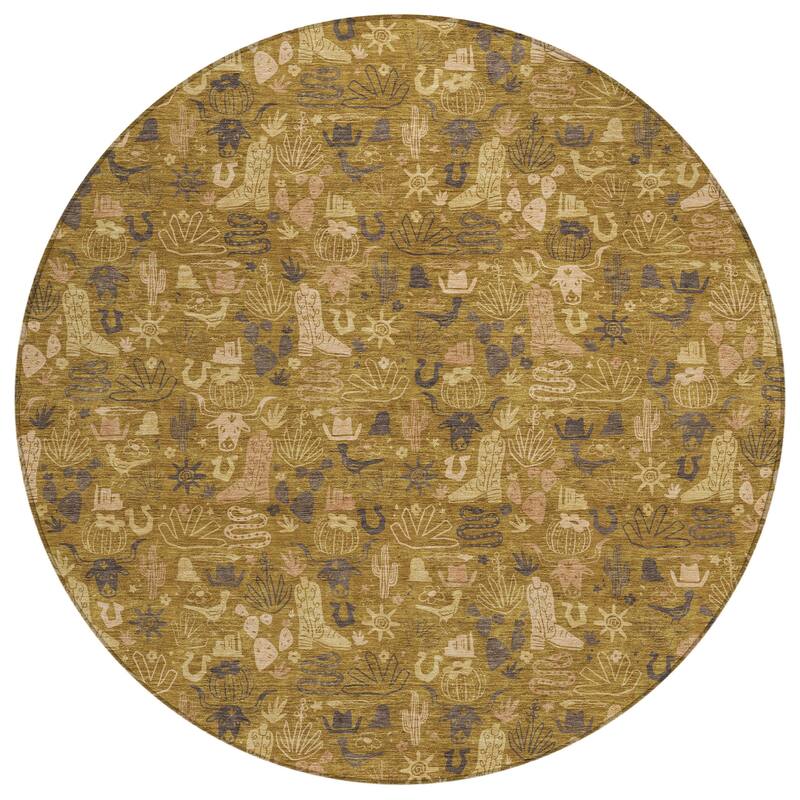 Machine Washable Indoor/ Outdoor Cowboy Dallas Chantille Rug