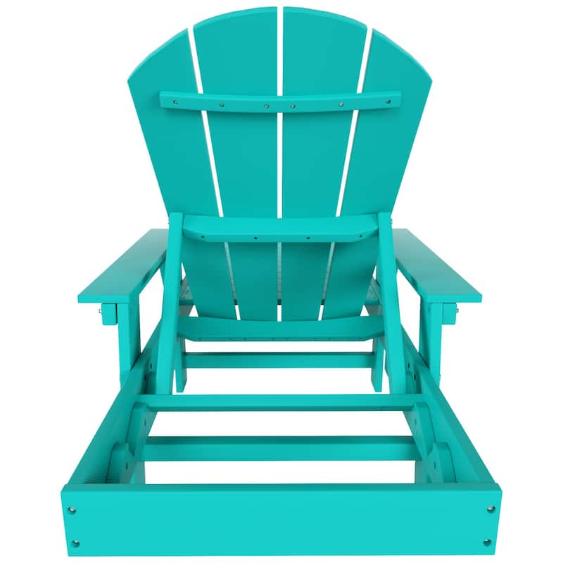 Polytrends Laguna Hdpe All Weather Outdoor Patio Pool Reclining Chaise Lounges With Side Table (3-Piece Set)
