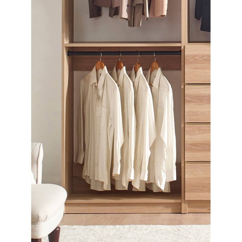 Prosper Oak Freestanding Walk in Wood Closet System