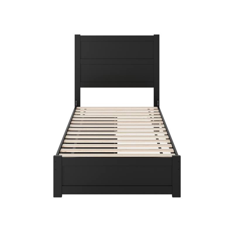 Aveline Wood Platform Bed with Matching Footboard & Storage Drawers