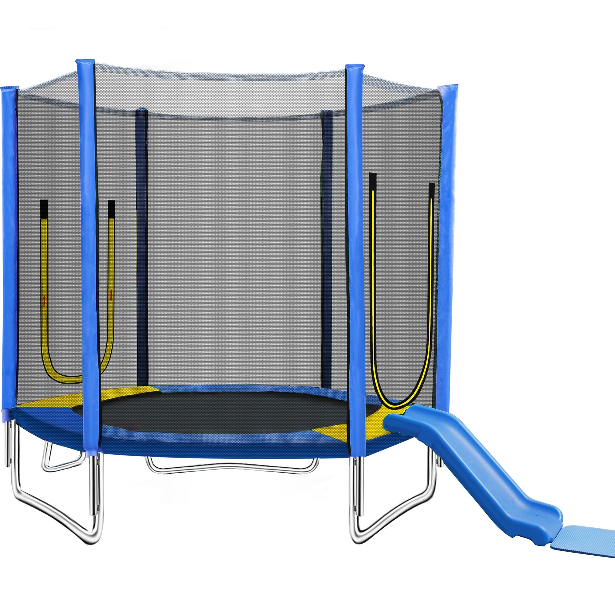 Climb and slide 7ft trampoline top