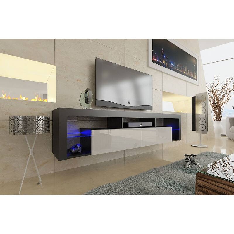 Milano 200 Wall Mounted Floating 79-inch TV Stand