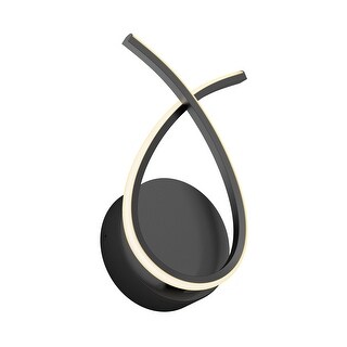 Artika Gamma Modern Wall Light Fixture, Matte Black