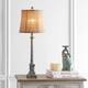SAFAVIEH Lighting 32-inch Collin Antiqued Traditional LED Table Lamp - 12"x12"x31.5"