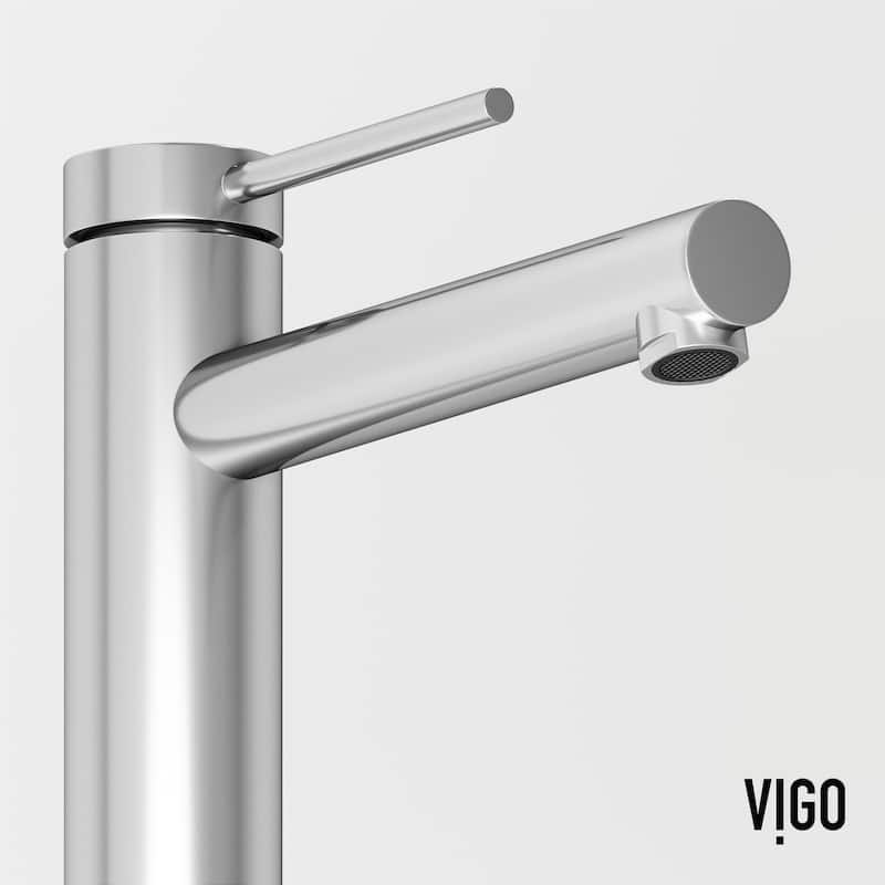 VIGO Jewel 11" H Single Handle Single Hole Vessel Bathroom Faucet