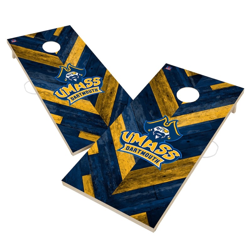 Massachusetts Dartmouth Corsairs Cornhole Board Set - 16 Years and Up