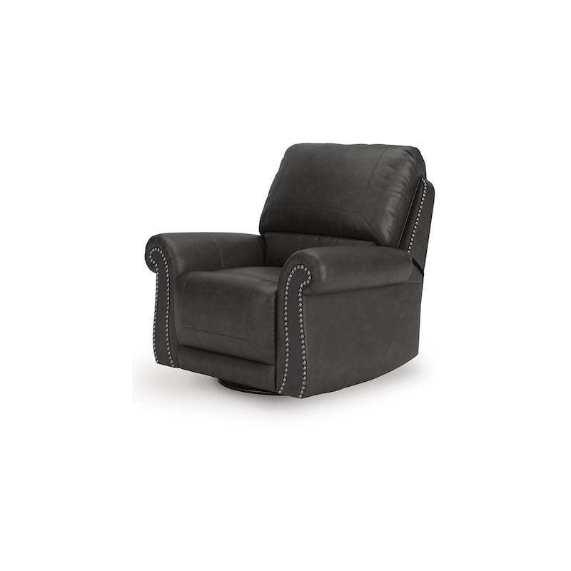 Signature Design by Ashley Chatterton Black Swivel Glider Recliner