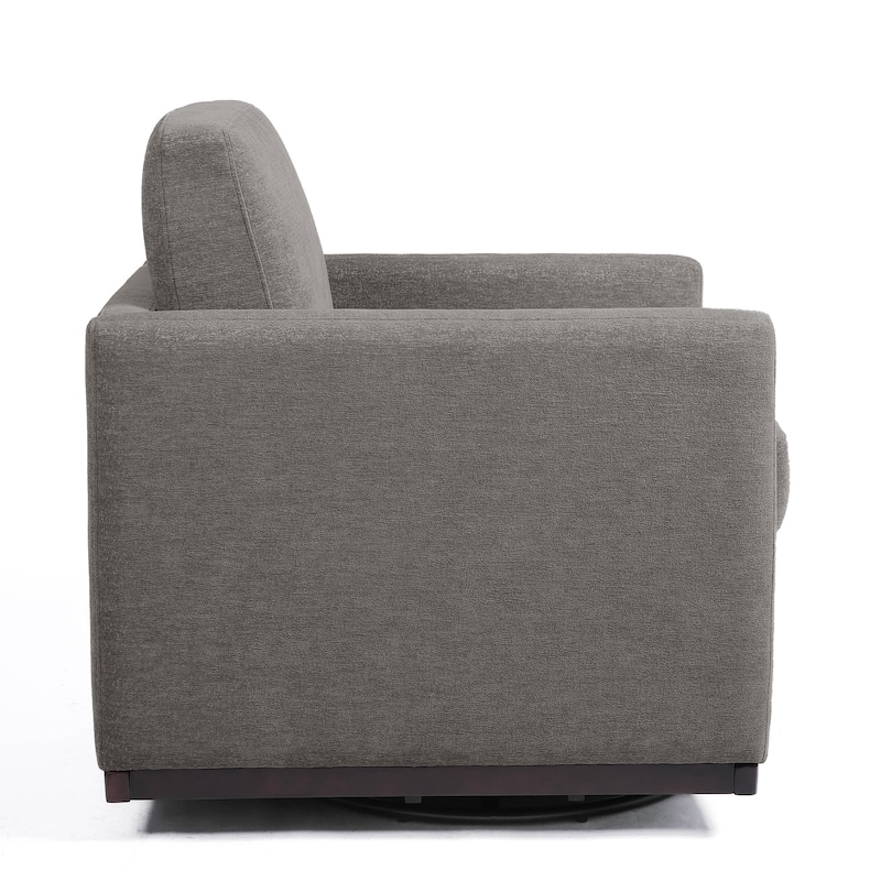 Set of 2 Modern Swivel Accent Armchairs Upholstered Arm Chairs