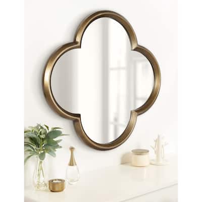 Kate and Laurel Krisi Scalloped Framed Wall Mirror
