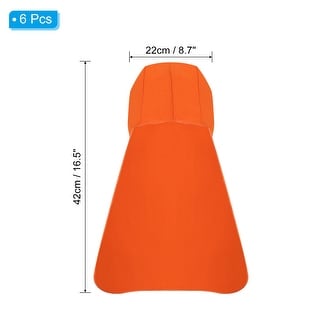 6pcs Hard Hat Sun Shade, Neck Shade Cooling Skull Cap, Orange - M (US 10)