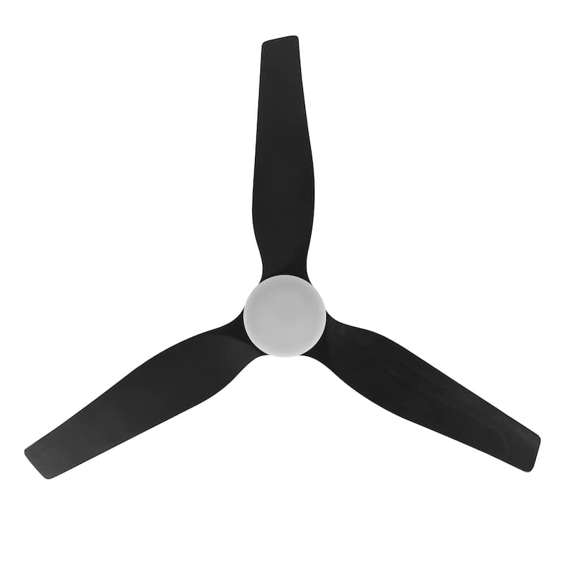 MLiAN 52 In. 3 Solid Wood Indoor Ceiling Fan with Light Kit - 52"