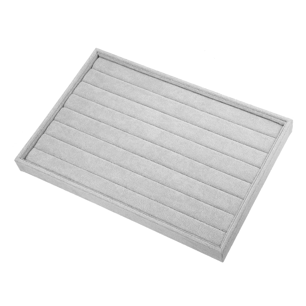 Velvet Ring Jewelry Tray Stackable Tray Showcase for Rings Earrings