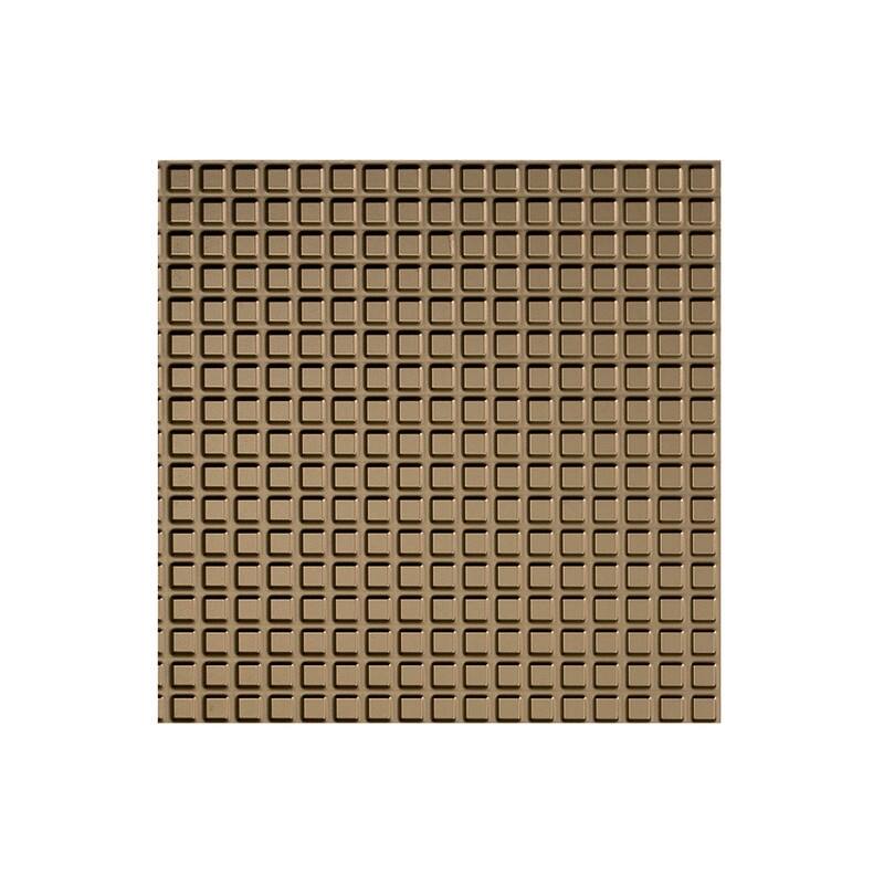 FASÄDE Square Decorative Vinyl 2ft x 2ft Lay in Ceiling Panel in Argent Copper (5 Pack) - 12in x 12in Sample - Argent Bronze