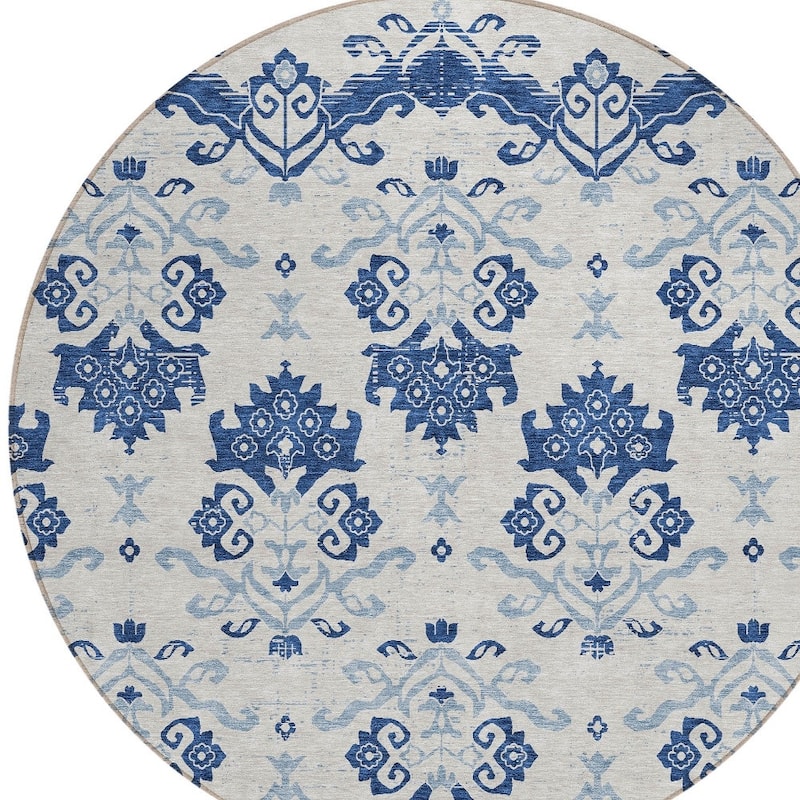 HomeRoots Oriental Transitional Rectangle Outdoor Rug
