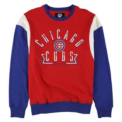 Hands High Mens Chicago Cubs Sweatshirt,, Red, Large