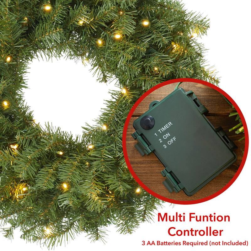 Green Fir Artificial Holiday Christmas Wreath Holiday Décor