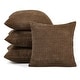 preview thumbnail 56 of 90, Deconovo Throw Pillow Covers, Corduroy Striped Decorative Covers, Set of 4