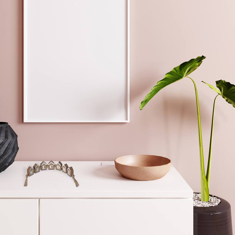 IH Casa Decor Welcome House Block Beaded Stand