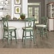 preview thumbnail 3 of 79, Eleanor Napoleon Back Wood Swivel Chair by iNSPIRE Q Classic