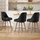 preview thumbnail 22 of 26, 26" Counter Height Swivel Bar Stool, Upholstered Counter Stools - 23.8" (D) x 21.7" (W) x 38" (H)