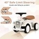 preview thumbnail 17 of 25, Kids Sit to Stand Vehicle with Working Steering Wheel and Under Seat Storage - 23" x 10.5" x 13.5" (L x W x H)