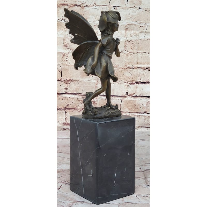 Fairy Daydream Bronze Sculpture Figure By French Artist Milo Hot Cast Figurine