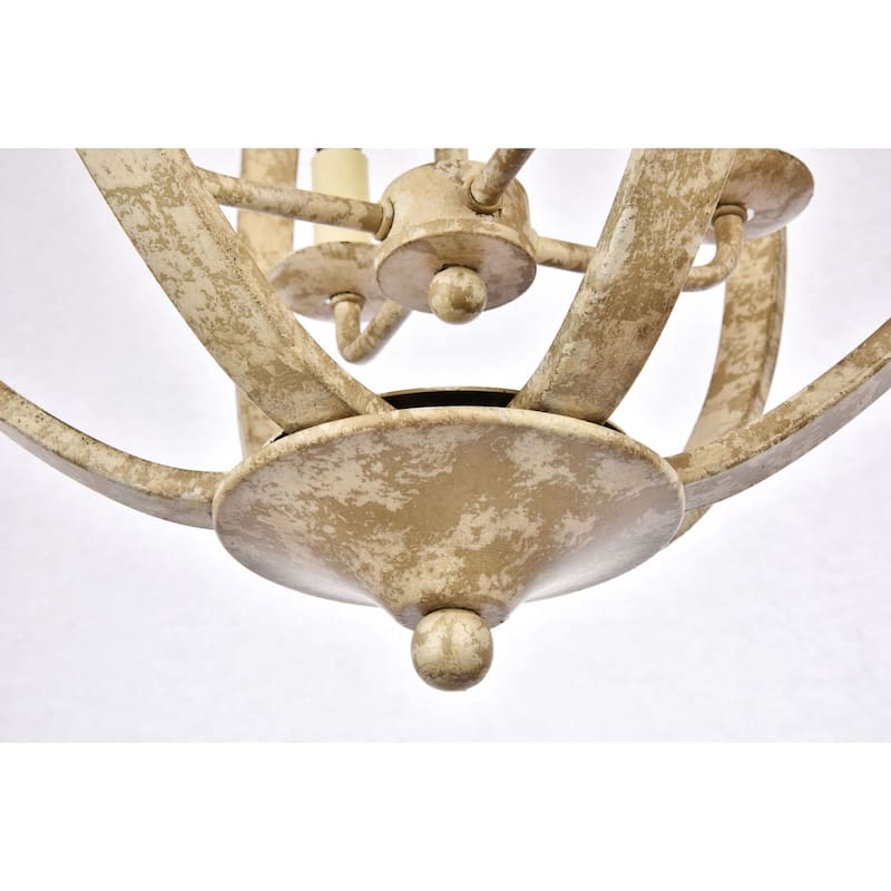 Elegant Lighting Marlow 4 Light 18" Wide Taper Candle Pendant
