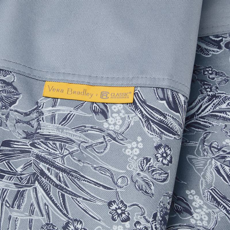 Vera Bradley by Classic Accessories Water-Resistant Adirondack Patio Chair Cover, 32 x 34 x 32 Inch, Rain Forest Toile Gray