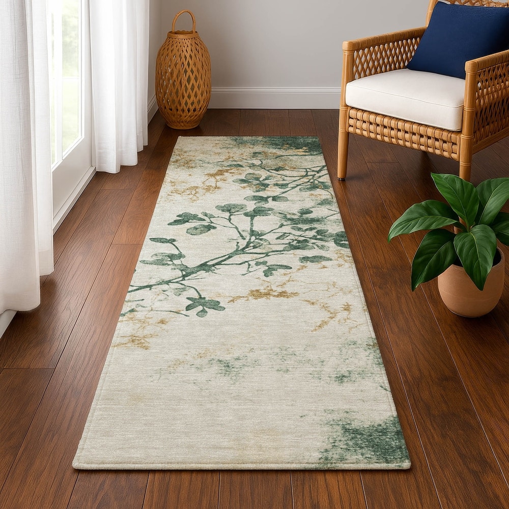 Premium Washable Super Soft Modern Floral Mayfield Rug