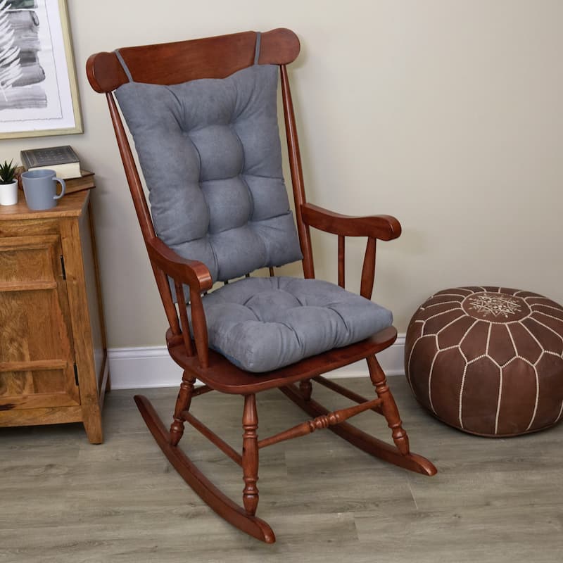 Klear Vu Twillo Jumbo Rocking Chair Cushion Set - Single - Bluestone